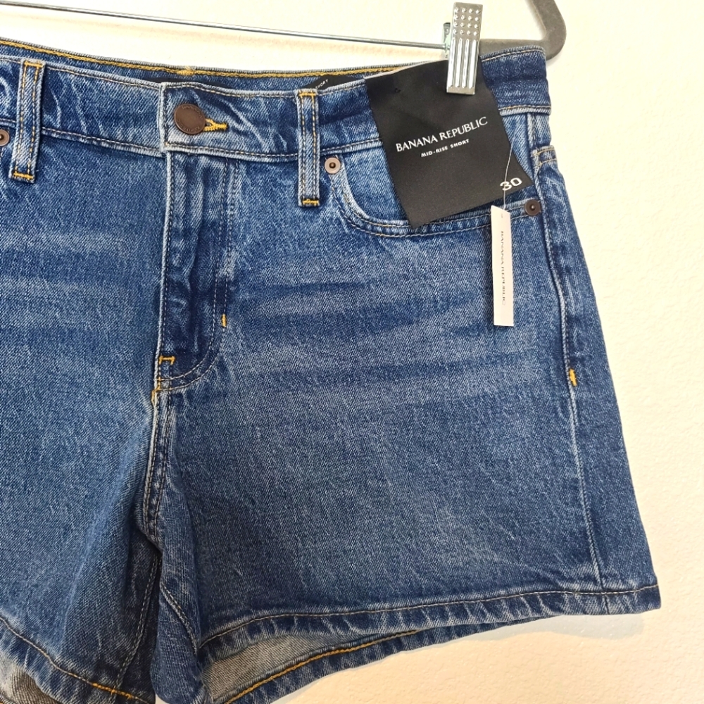 BANANA REPUBLIC Mid-Rise Jean Shorts - Picture 7 of 9